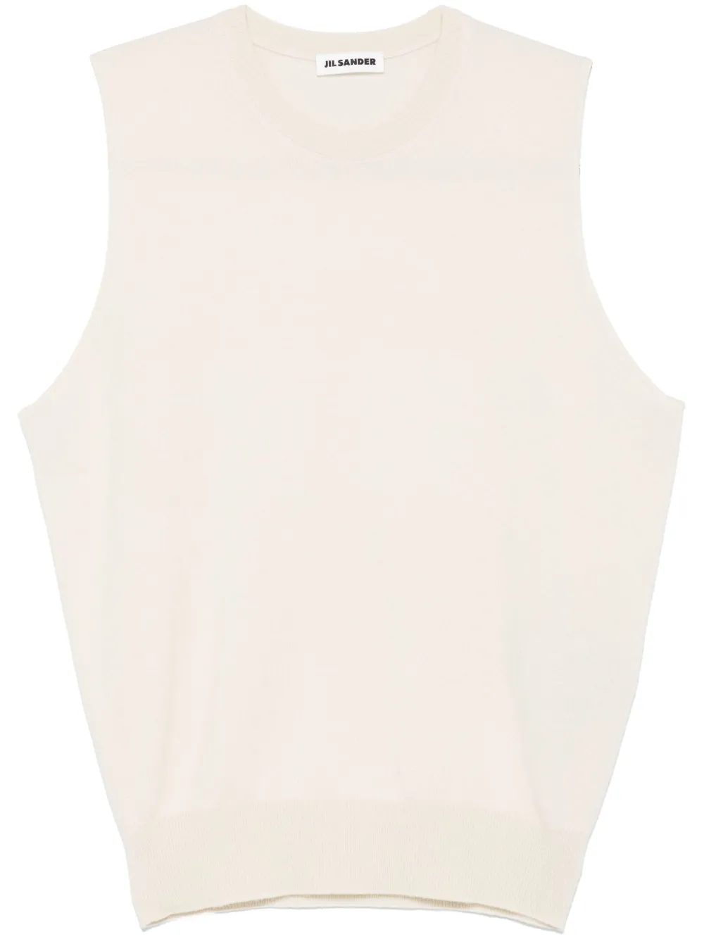 Jil Sander Gebreide tanktop Beige