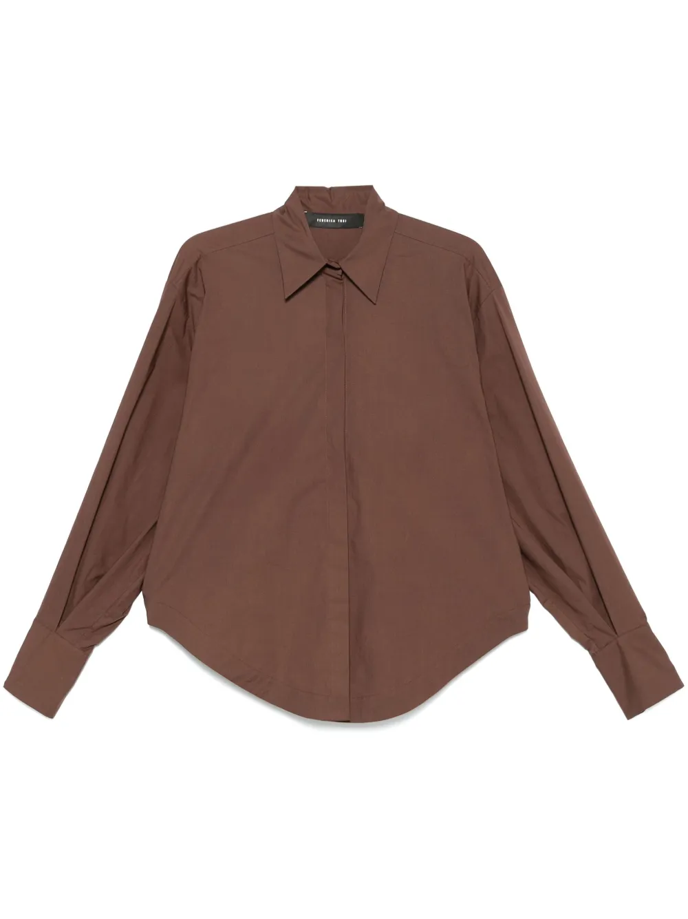 Federica Tosi Popeline blouse Bruin