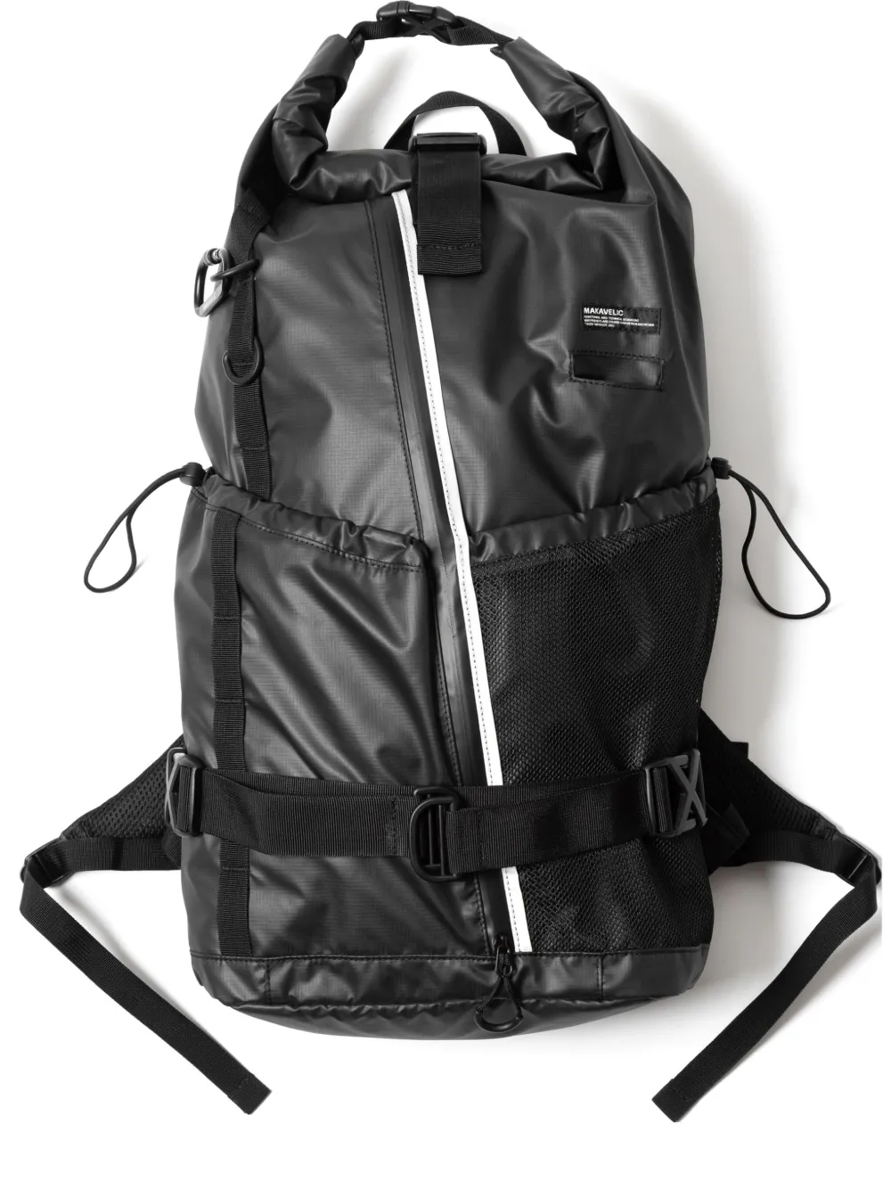 Makavelic folded backpack | Black | Image 1