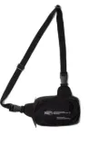 Makavelic logo-print messenger bag - Black