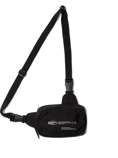 Makavelic logo-print messenger bag