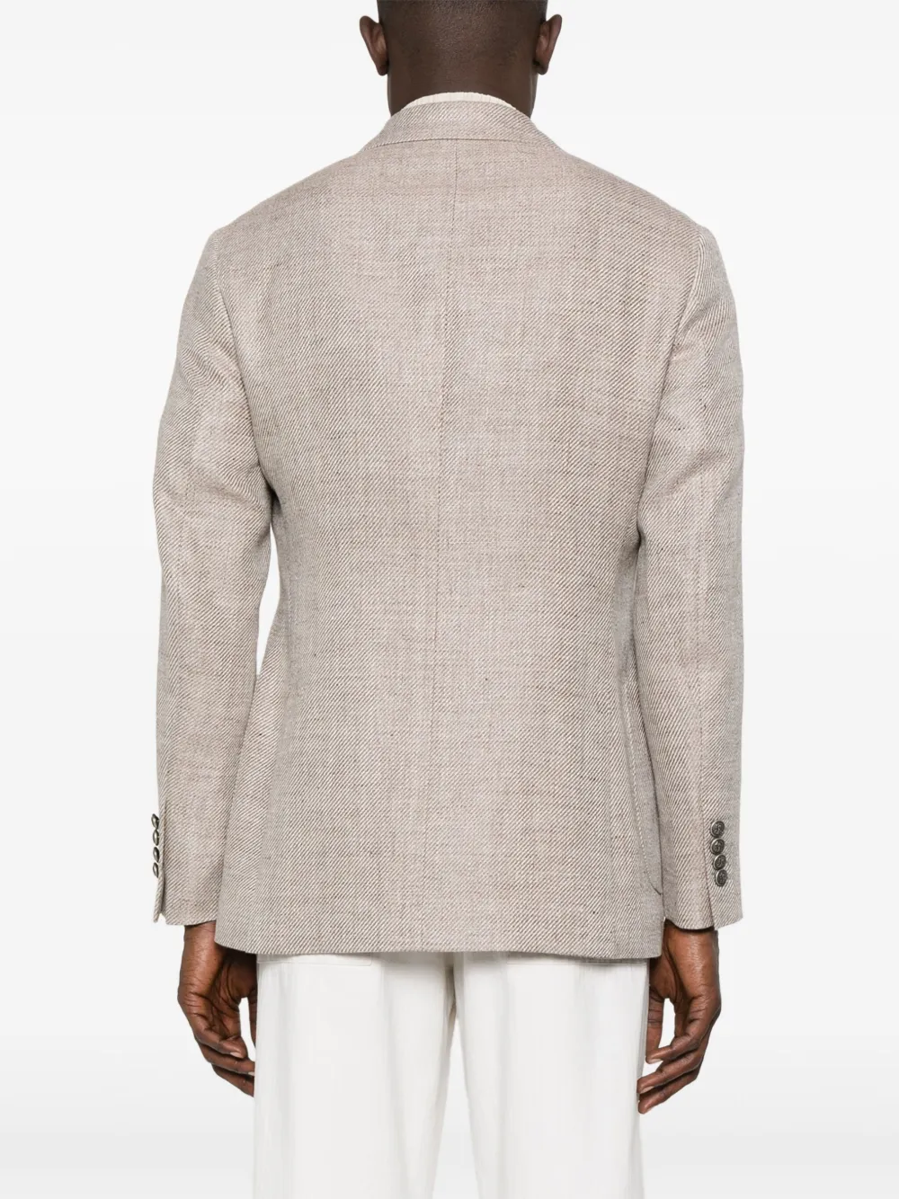 BRUNELLO CUCINELLI MÉLANGE-EFFECT BLAZER