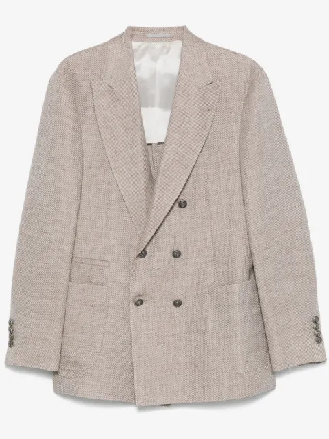 Brunello Cucinelli blazer con efecto mélange
