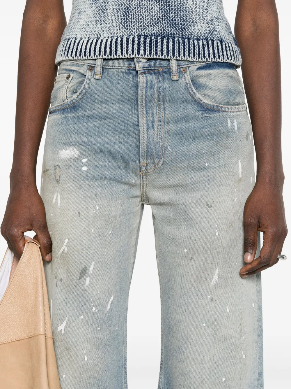 Acne Studios Distressed jeans Blauw