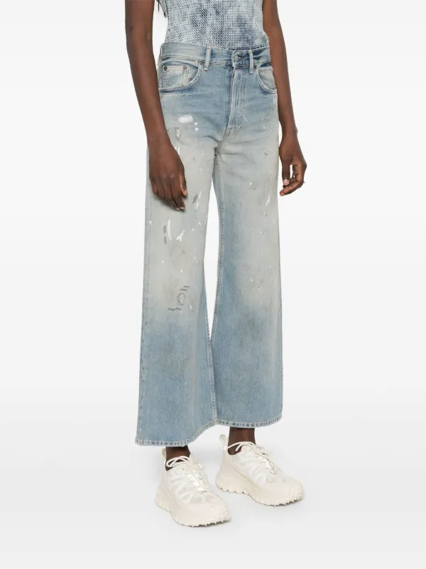 Acne Studios 2021F ペイント ジーンズ | ブルー | FARFETCH JP