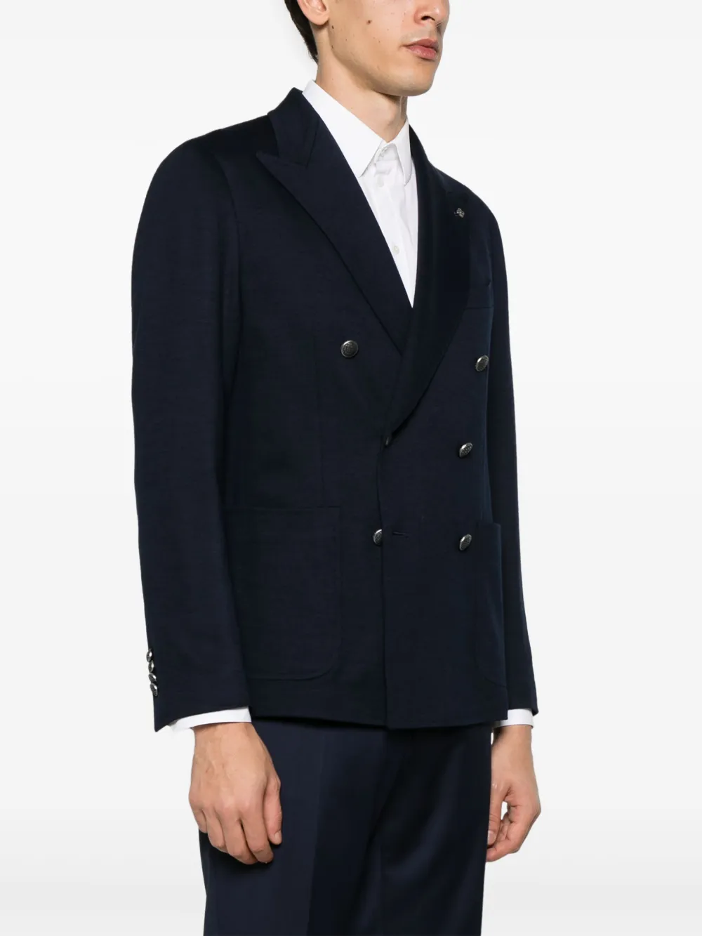 Tagliatore Blazer met dubbele rij knopen Blauw