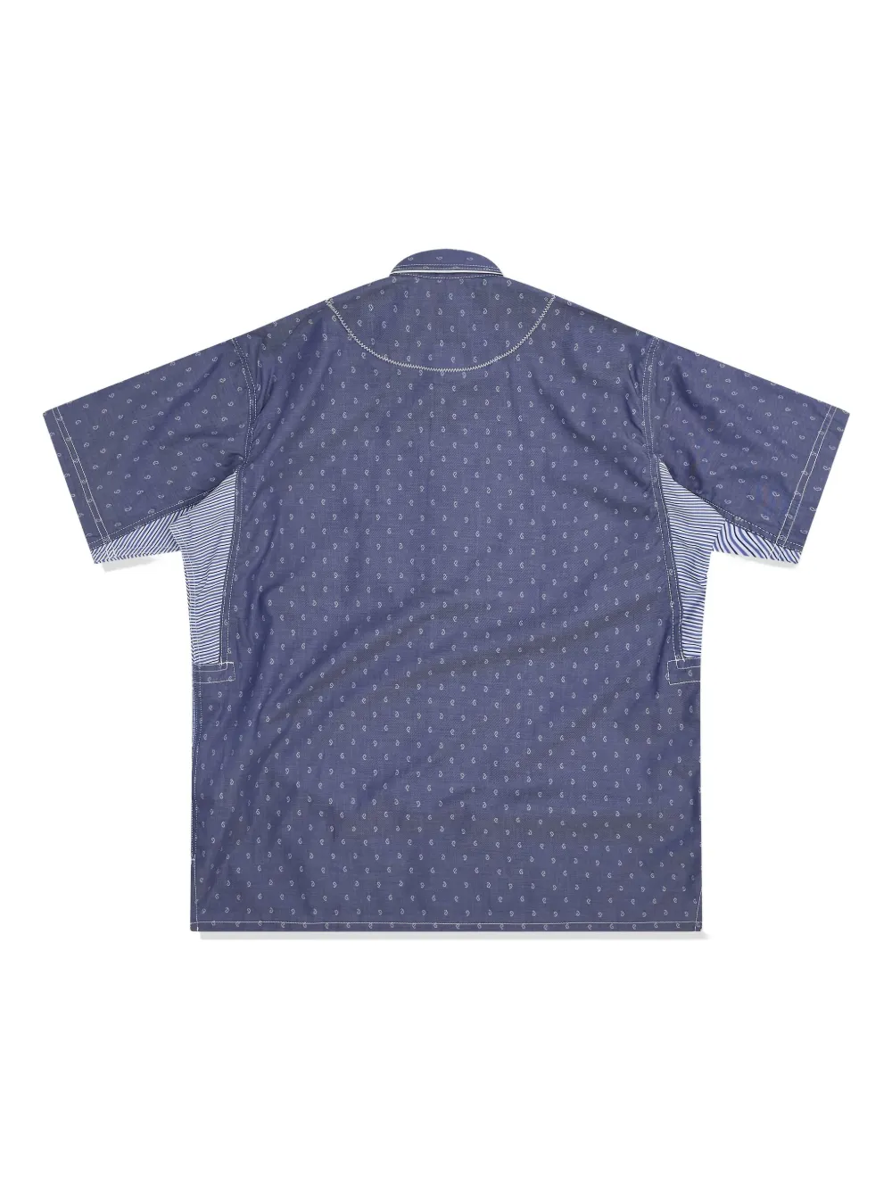 Junya Watanabe MAN Overhemd met patchwork Blauw