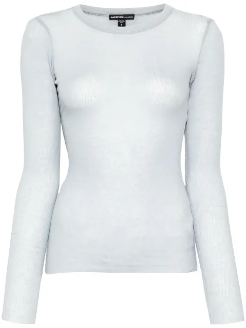 James Perse top con cuello redondo