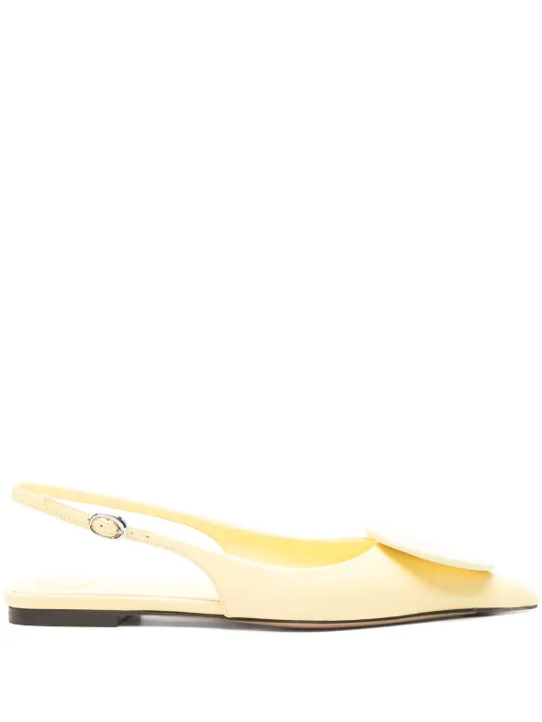 Jacquemus Duelo Slingback Pumps in Yellow