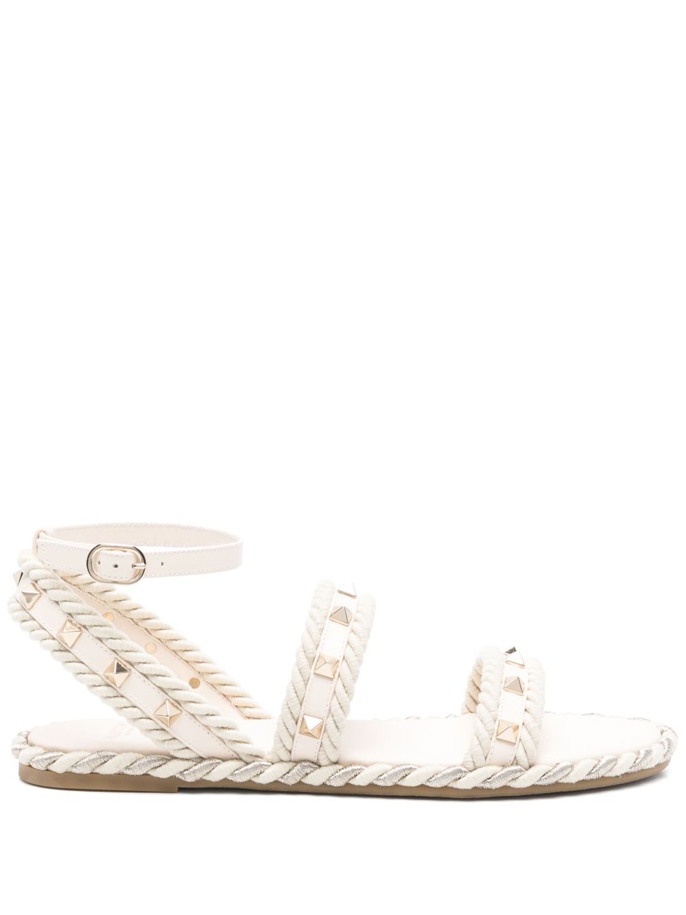 Valentino Garavani Rockstud sandals Beige