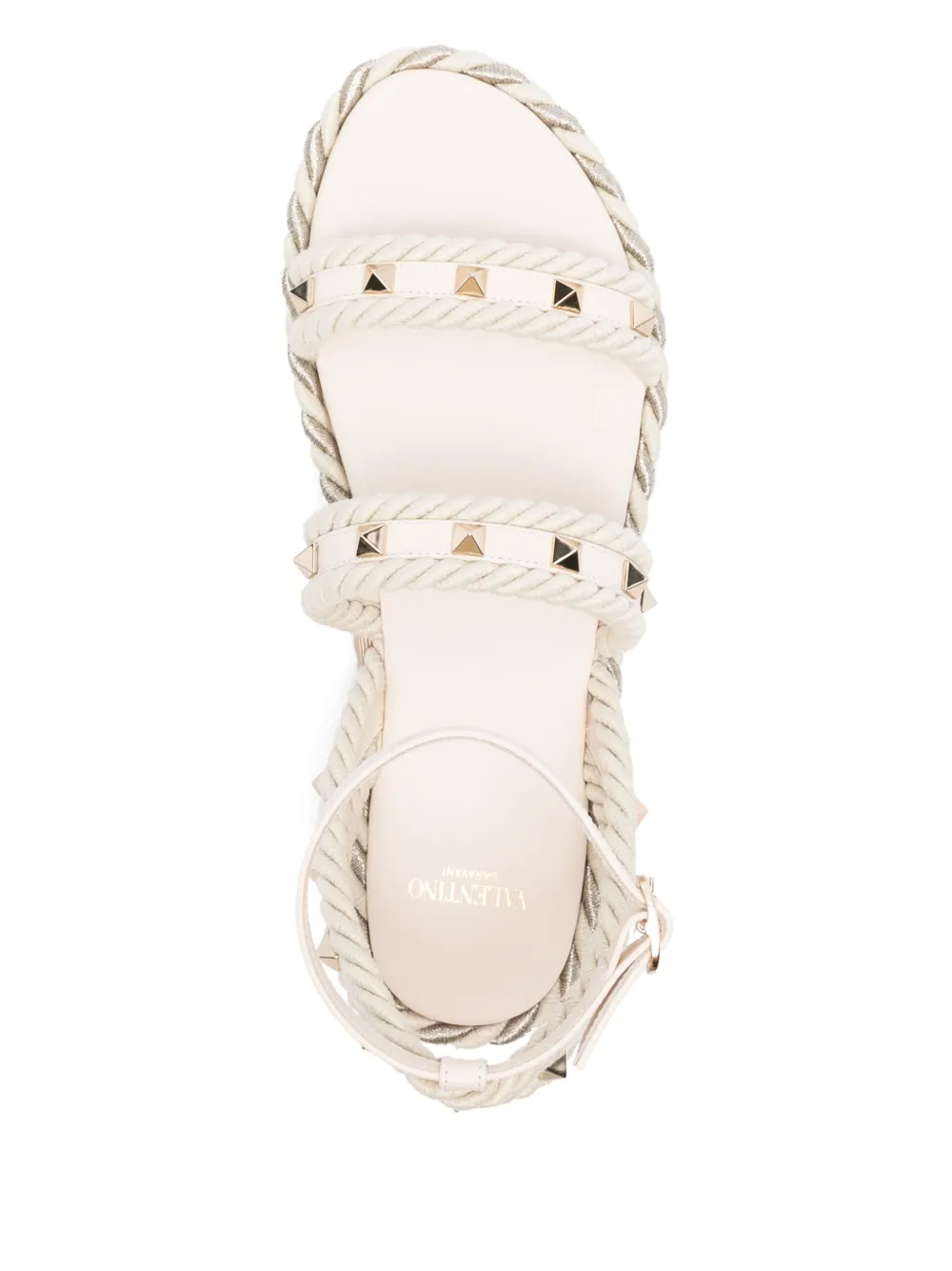 Valentino Garavani Rockstud sandals Neutrals