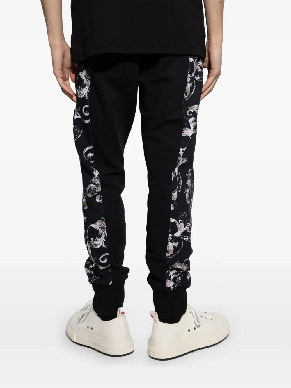 Shop Versace Jeans Couture Chromo Couture Track Pants In Black