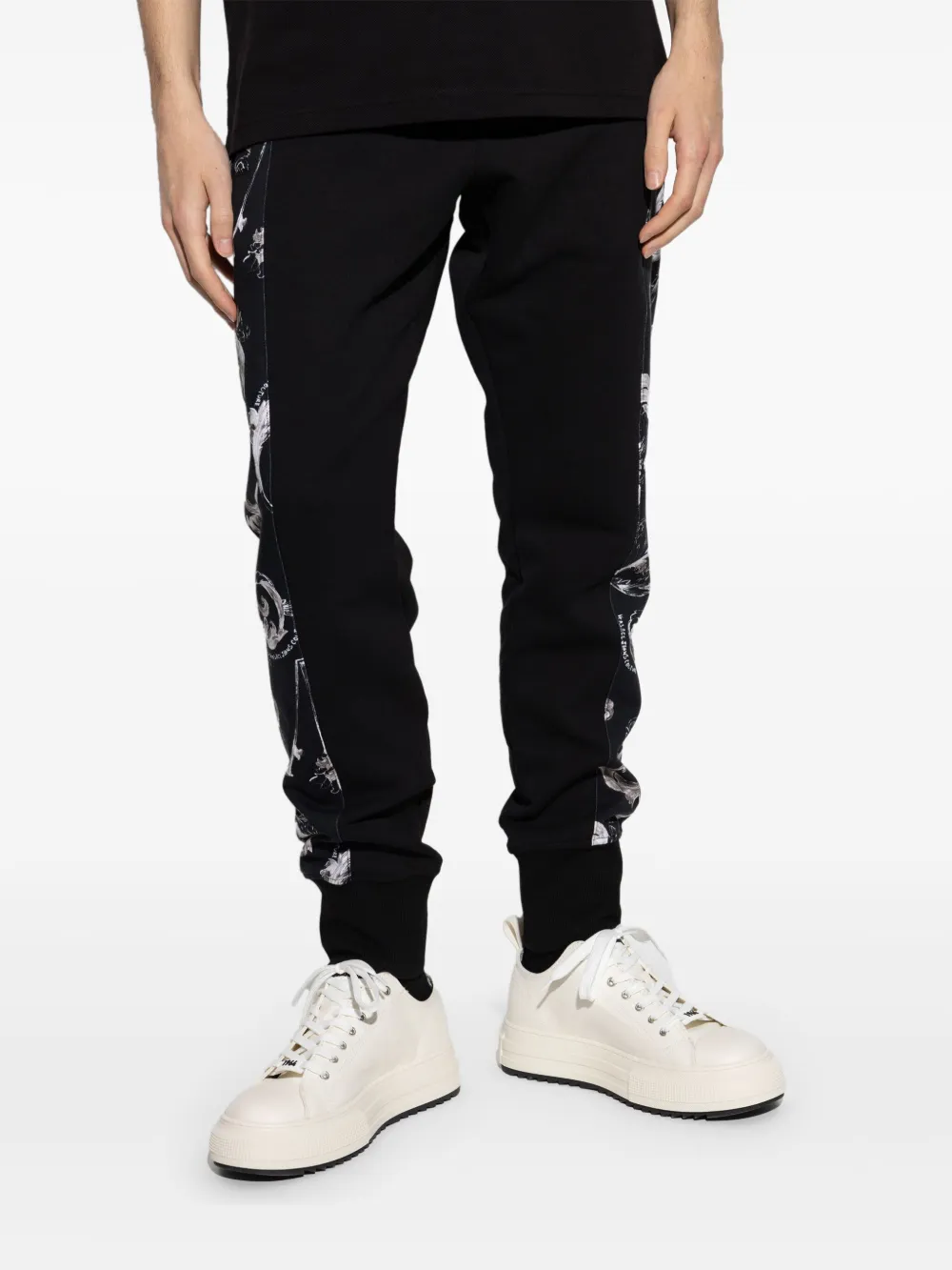 Shop Versace Jeans Couture Chromo Couture Track Pants In Black