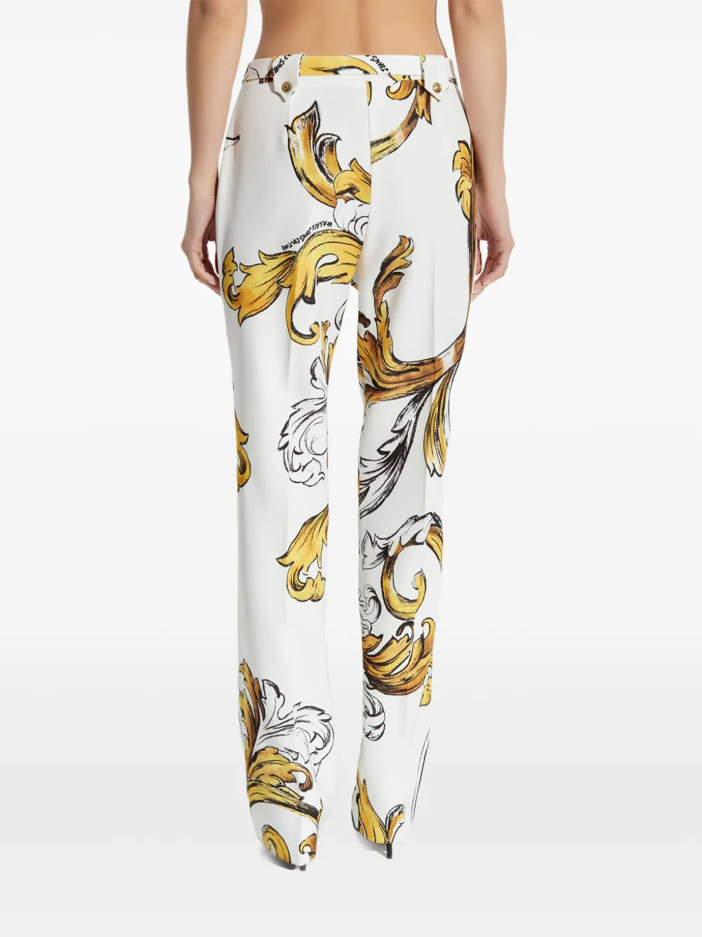 Versace Jeans Couture Outline Barocco broek Wit