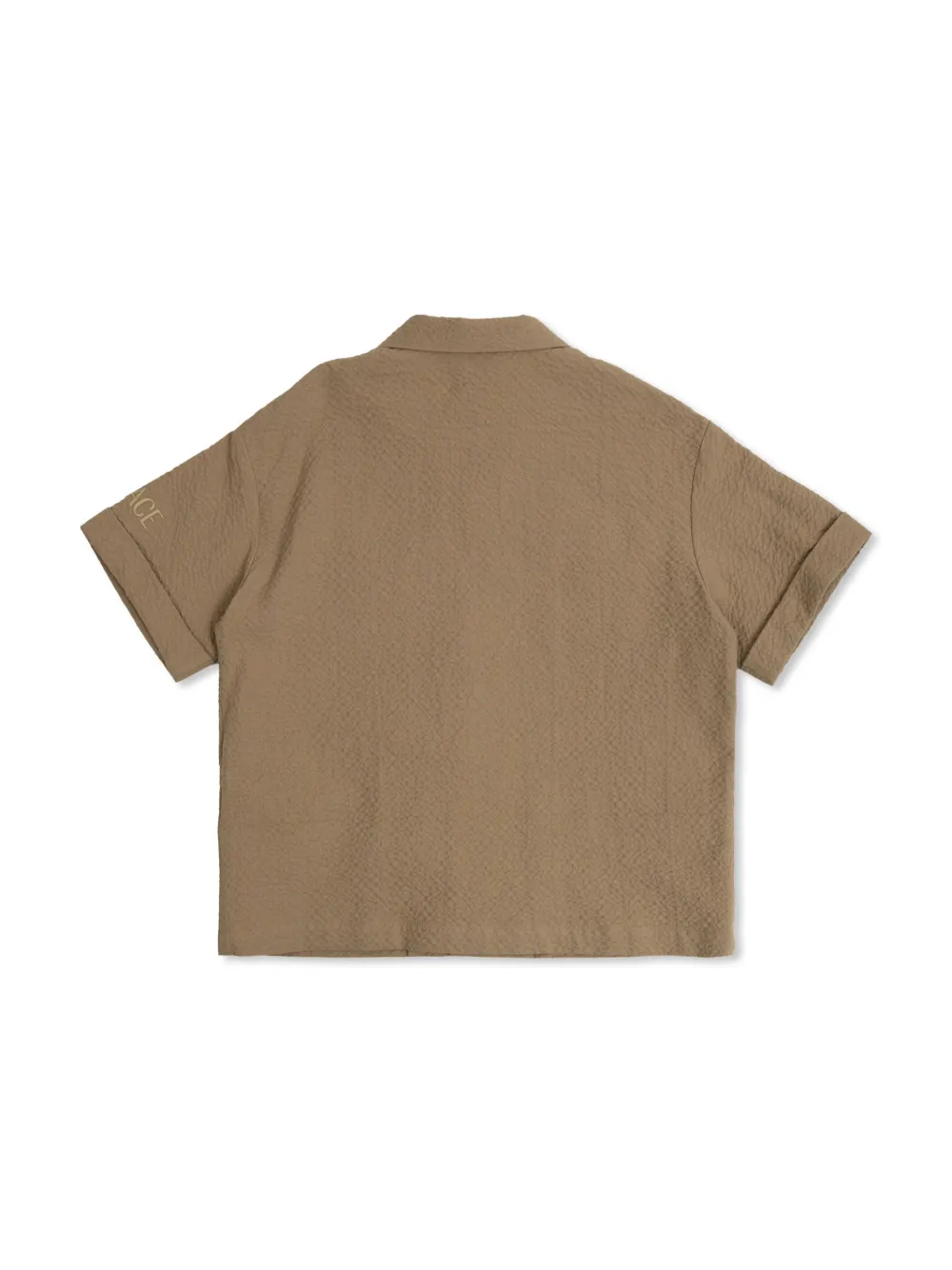 Versace Kids Shirt met geborduurd logo - Beige