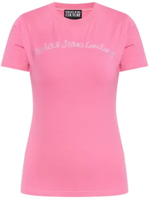 新作⭐︎VERSACE ラインストーンTシャツ Versace メドゥーサ ラインストーン Tシャツ | ブラック | FARFETCH JP