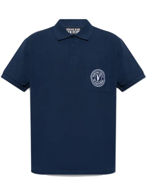 Versace Jeans Couture logo-embroidered polo shirt