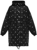 Kate Spade polka dot-print parka coat - Black