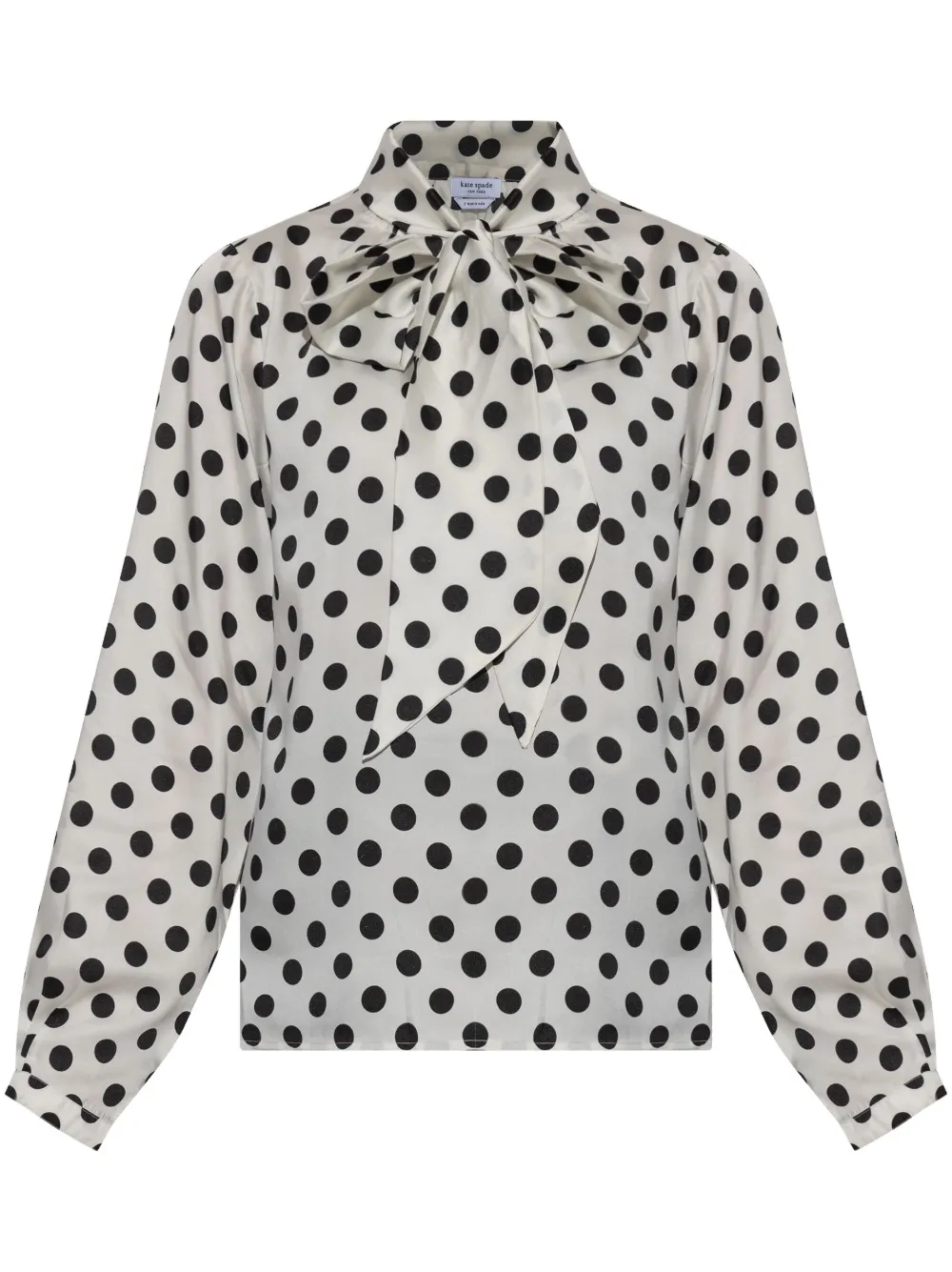 polka-dot blouse