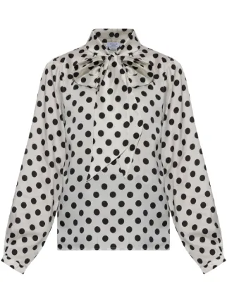 Kate Spade ポルカドット ブラウス | ホワイト | FARFETCH JP
