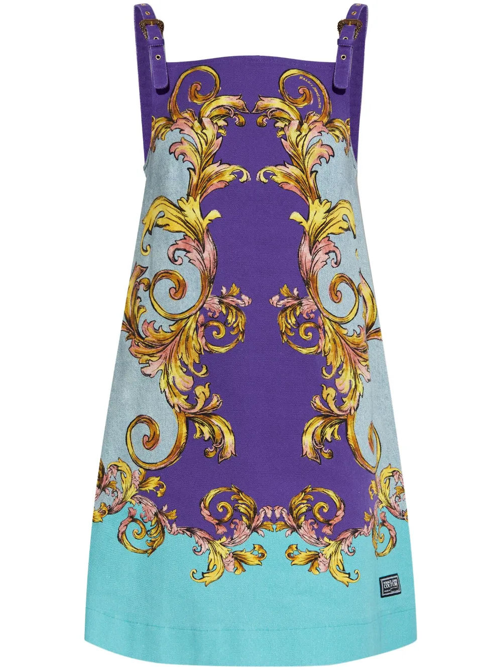 Versace Jeans Couture Outline Barocco jurk Paars