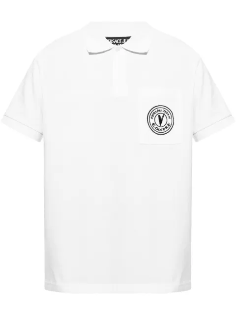 Versace Jeans Couture logo-embroidered polo shirt