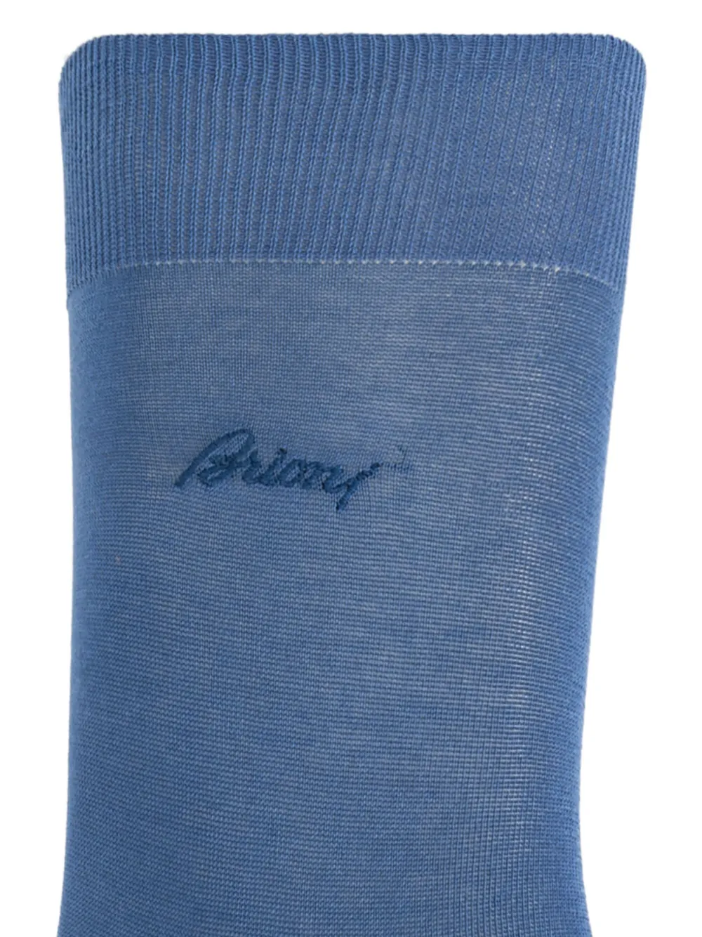 Brioni logo-jacquard socks - Blauw