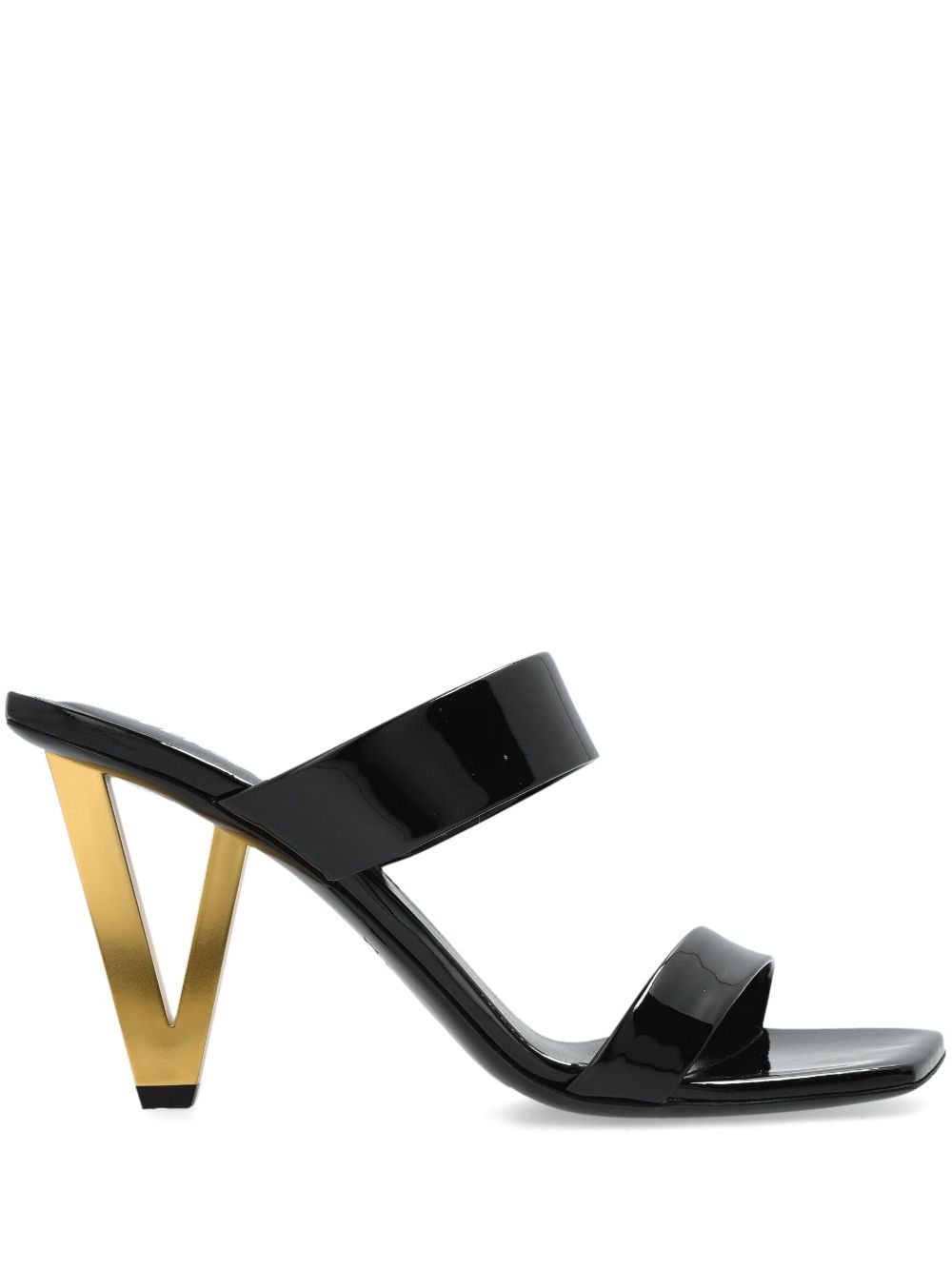 Versace 100mm V2025 mules Zwart