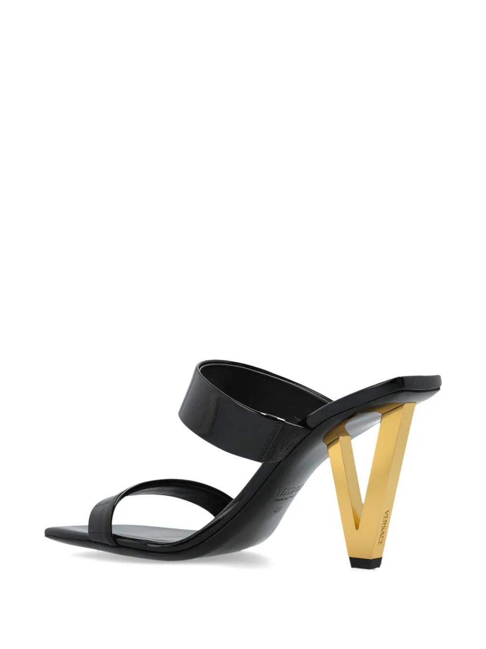 Versace 100mm V2025 mules Zwart