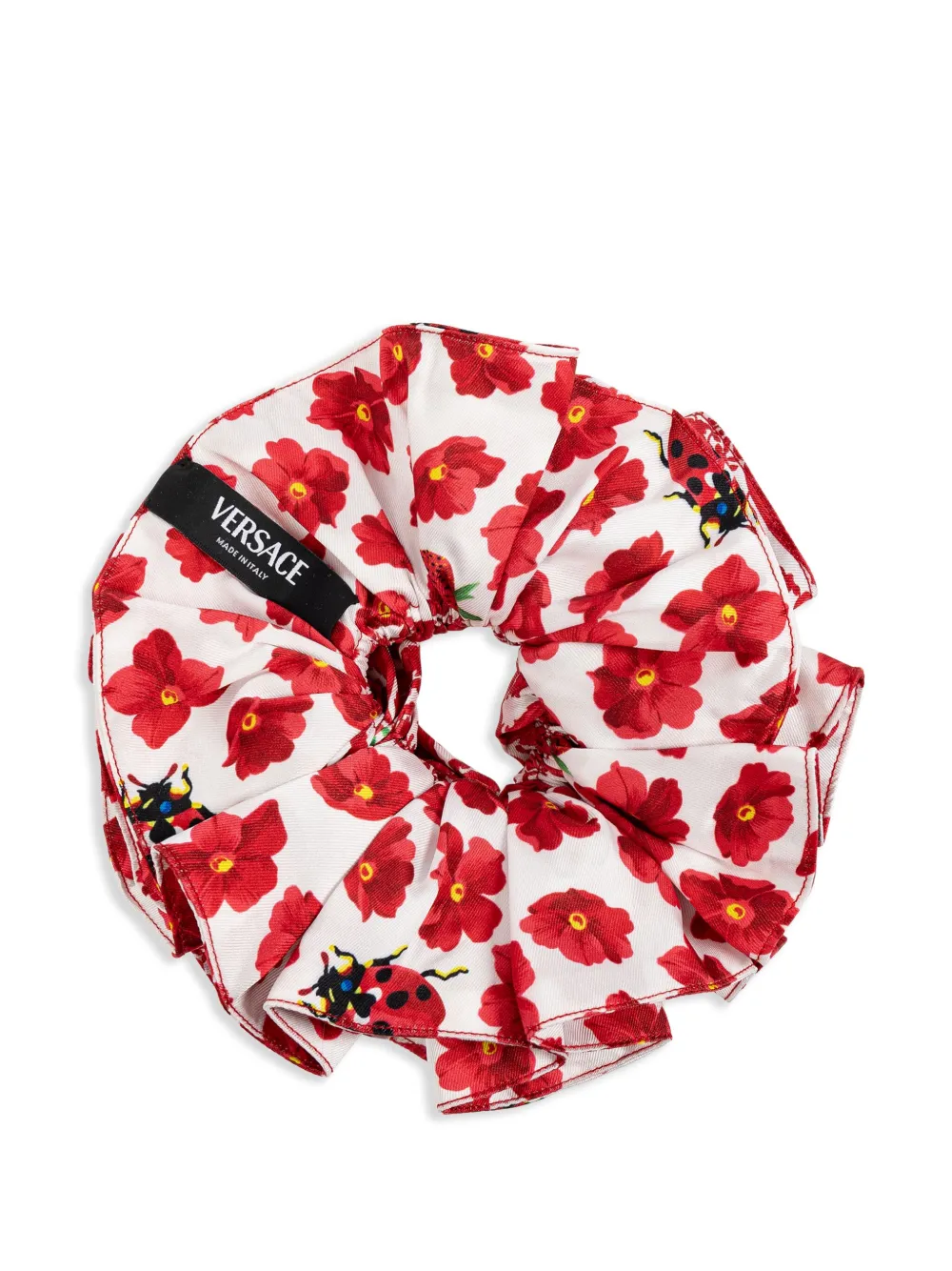 Versace Strawberry Garden scrunchie - Rood