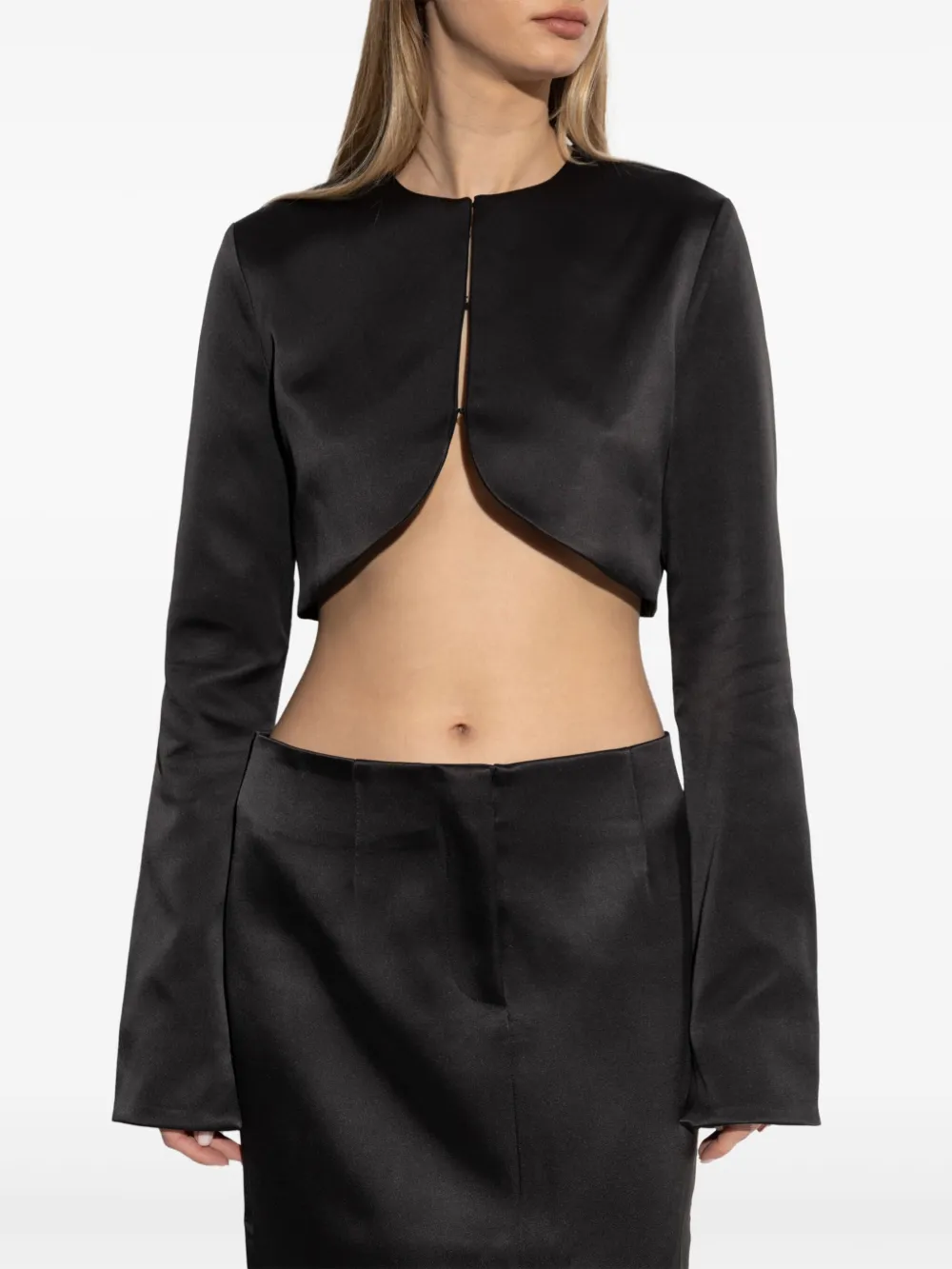 ENTIRE STUDIOS Cropped top - Zwart