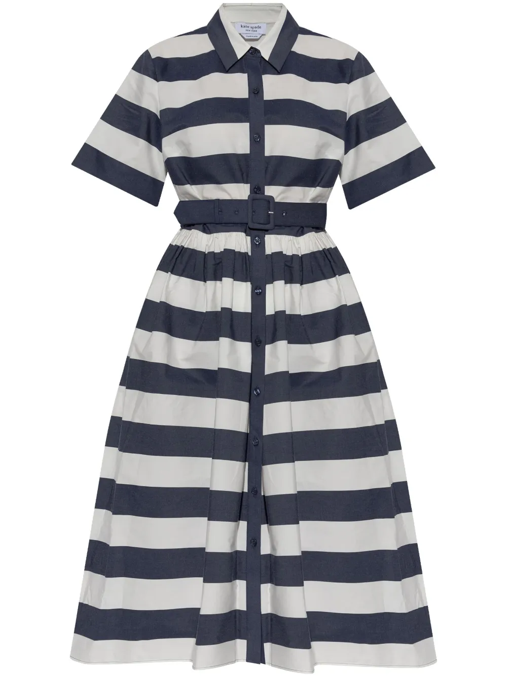 striped midi dress