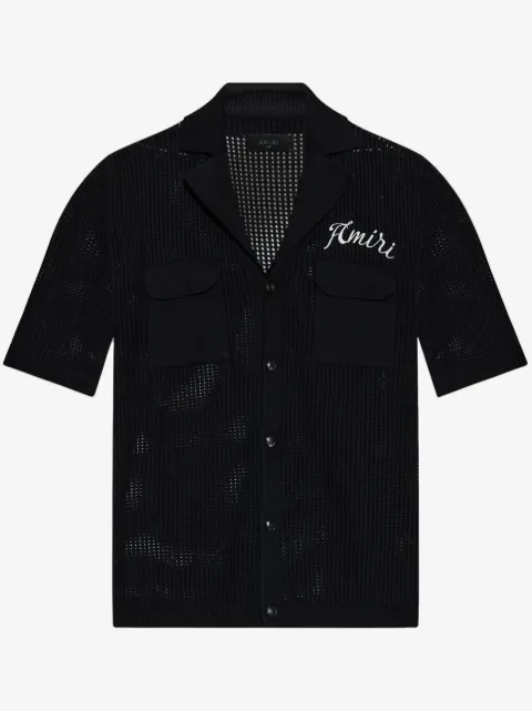 AMIRI logo-embroidered shirt