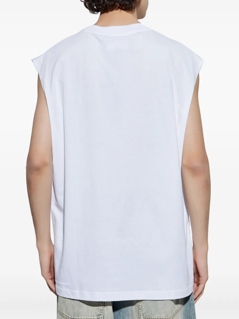 Versace Jeans Couture Tanktop met logoprint Wit
