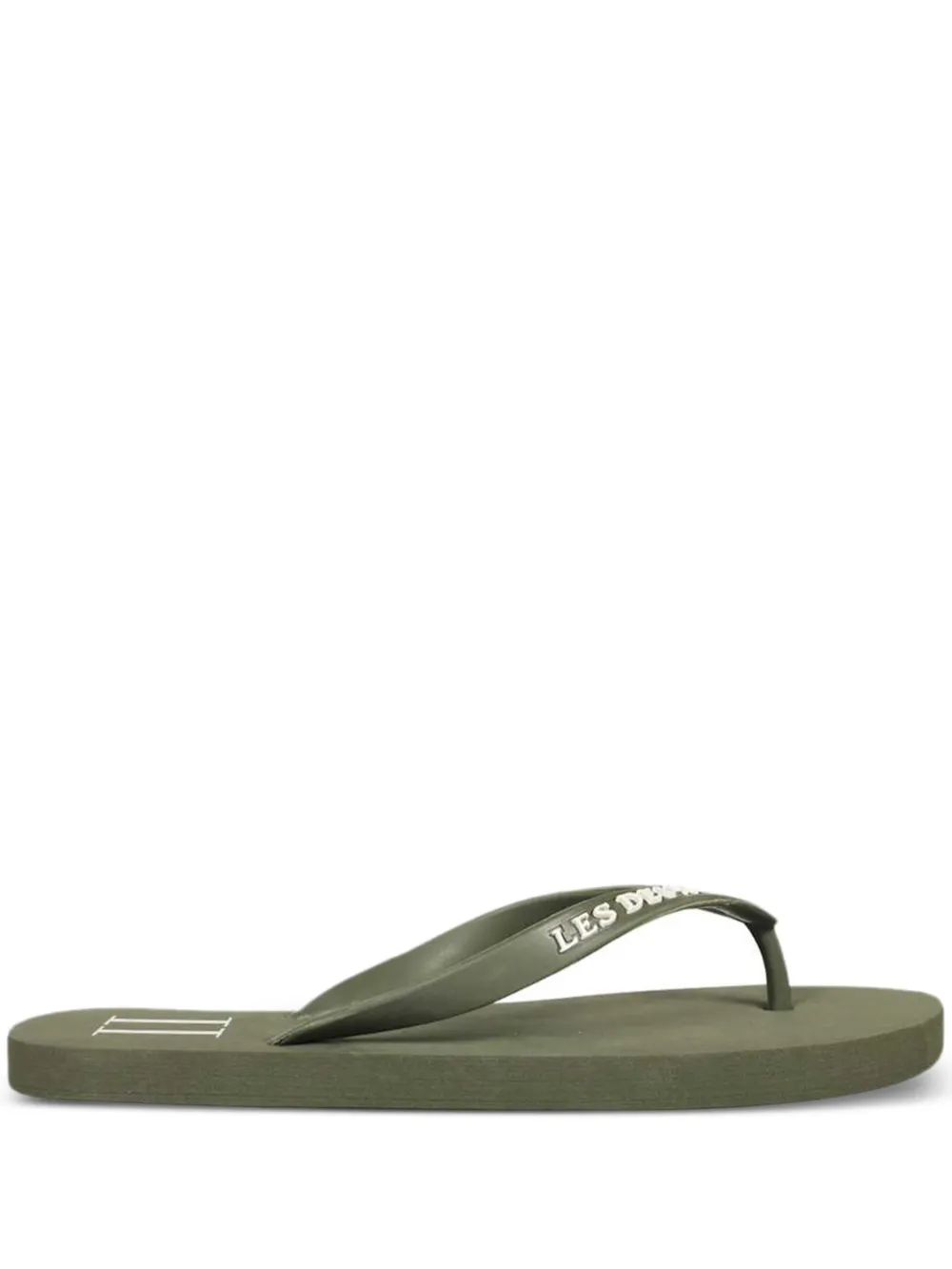 Les Deux flip flops con logo en relieve | verde | Image 1
