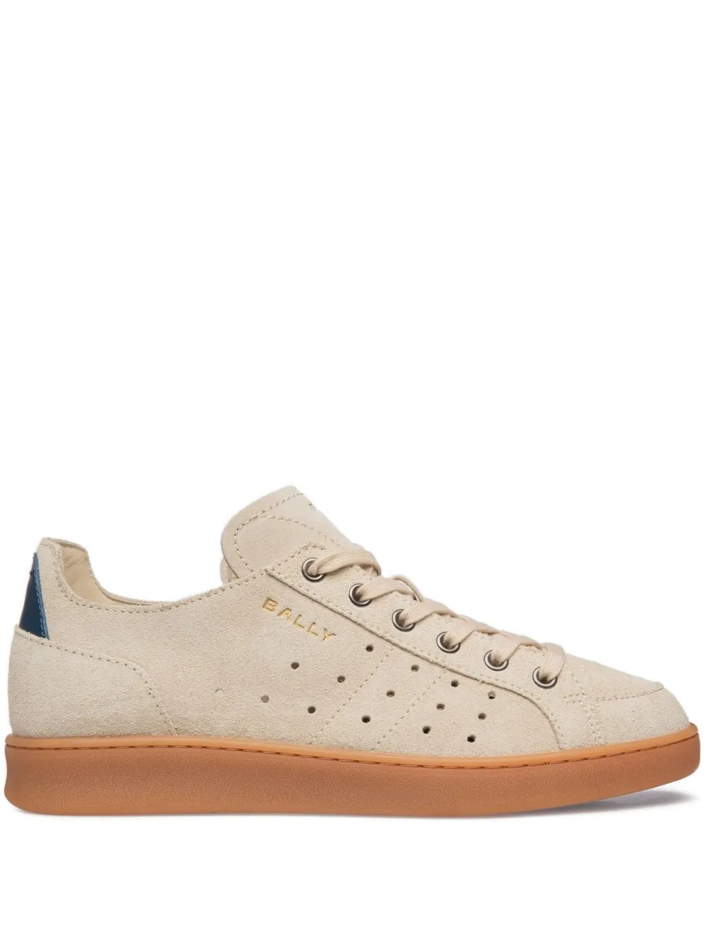 Bally Turyn perforated suede sneakers Neutrals