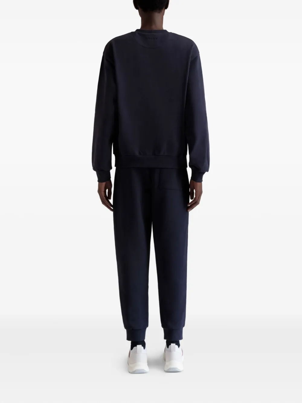 Bally Flag-embroidered Sweatshirt In Blue