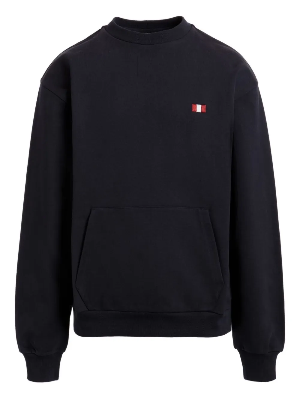 Bally Flag-embroidered Sweatshirt In Blue