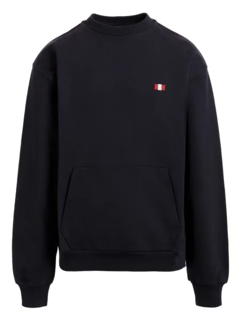 Bally flag-embroidered sweatshirt