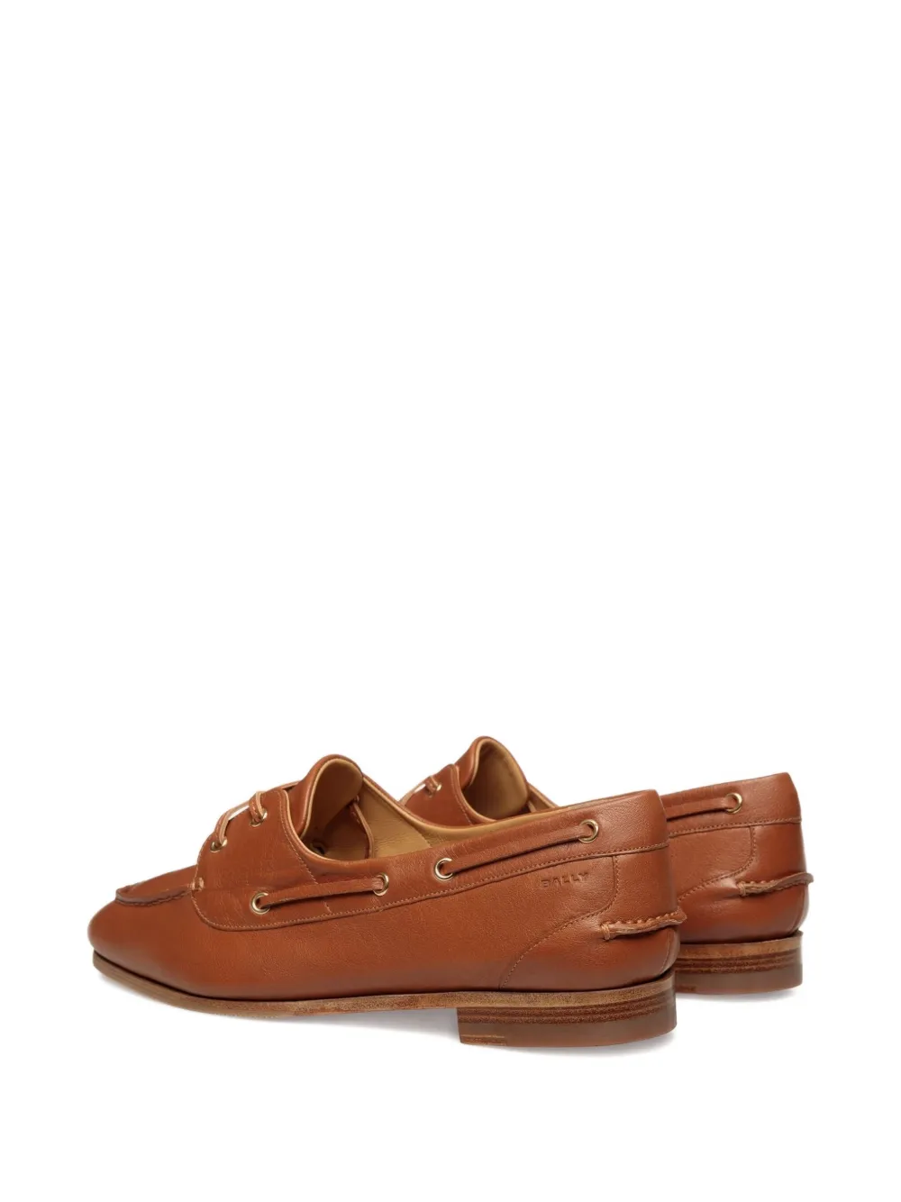 Bally Plume leather lace-up loafers Brown