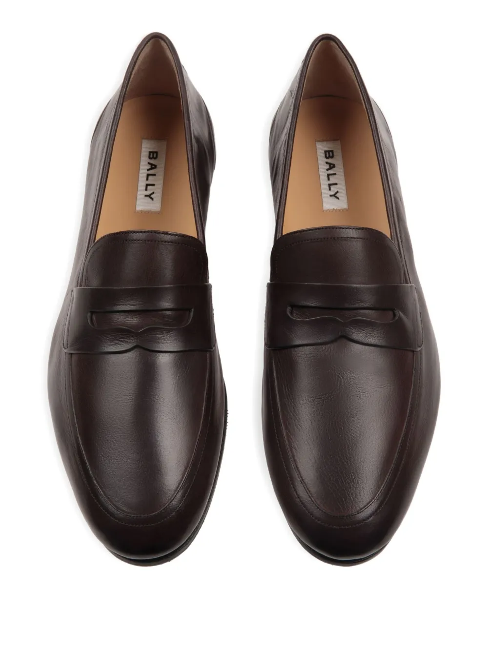 Bally Plume penny-strap leather loafer Brown