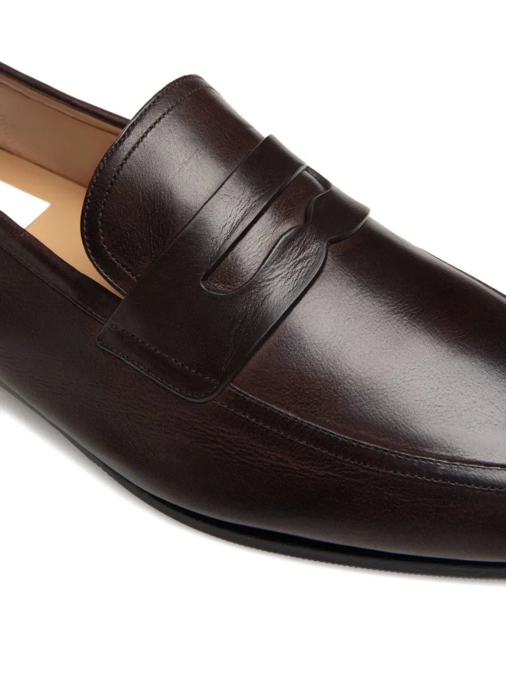 Bally Plume penny-strap leather loafer Brown