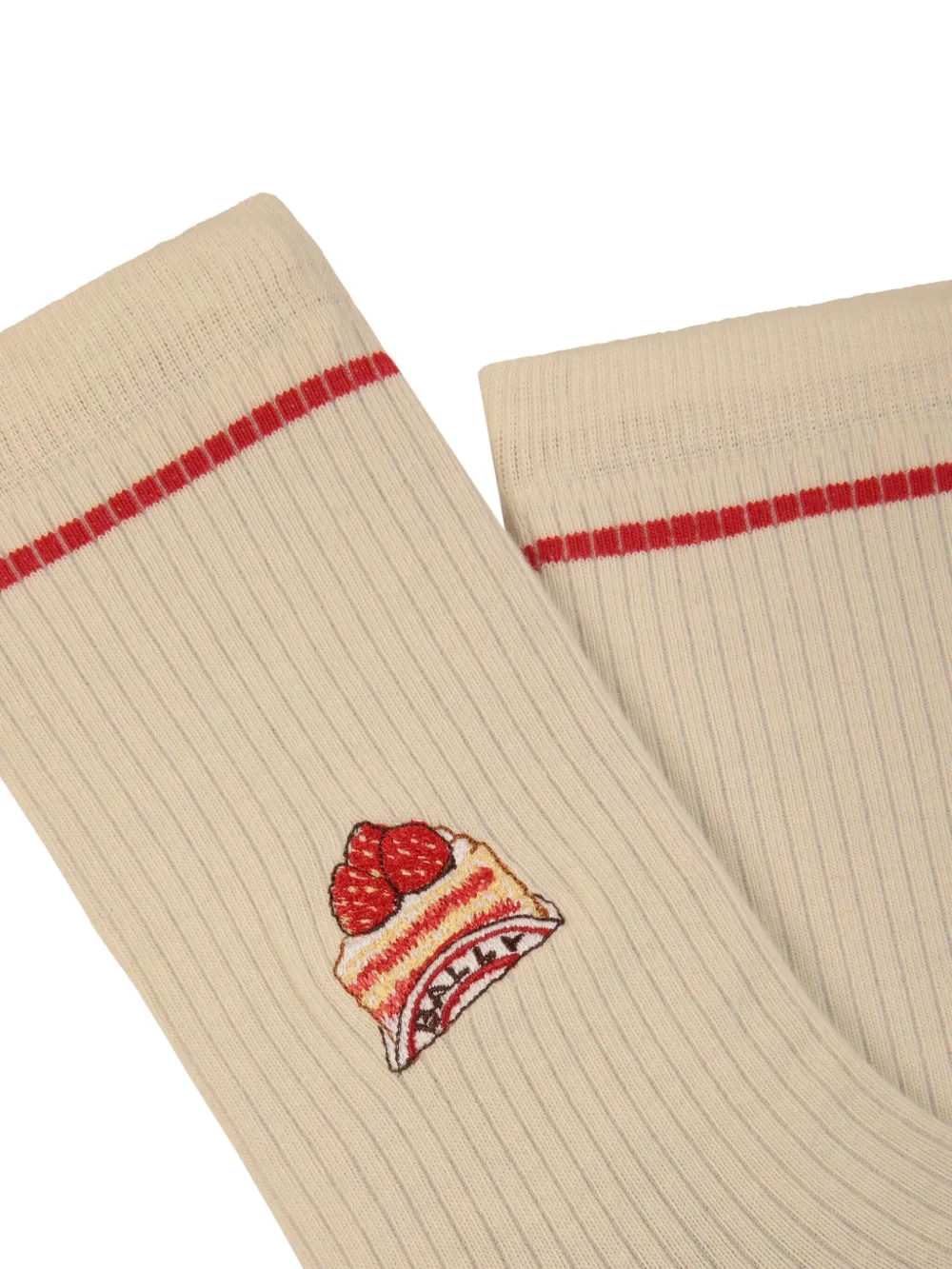 Bally cake-motif socks - Beige