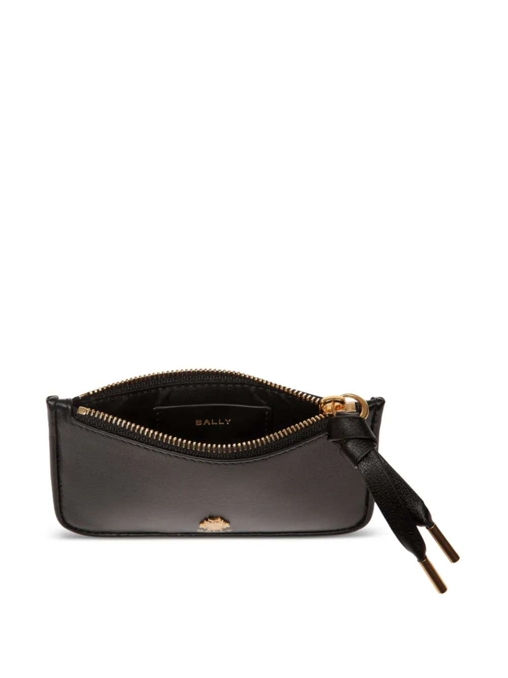 Bally Leren pasjeshouder Zwart