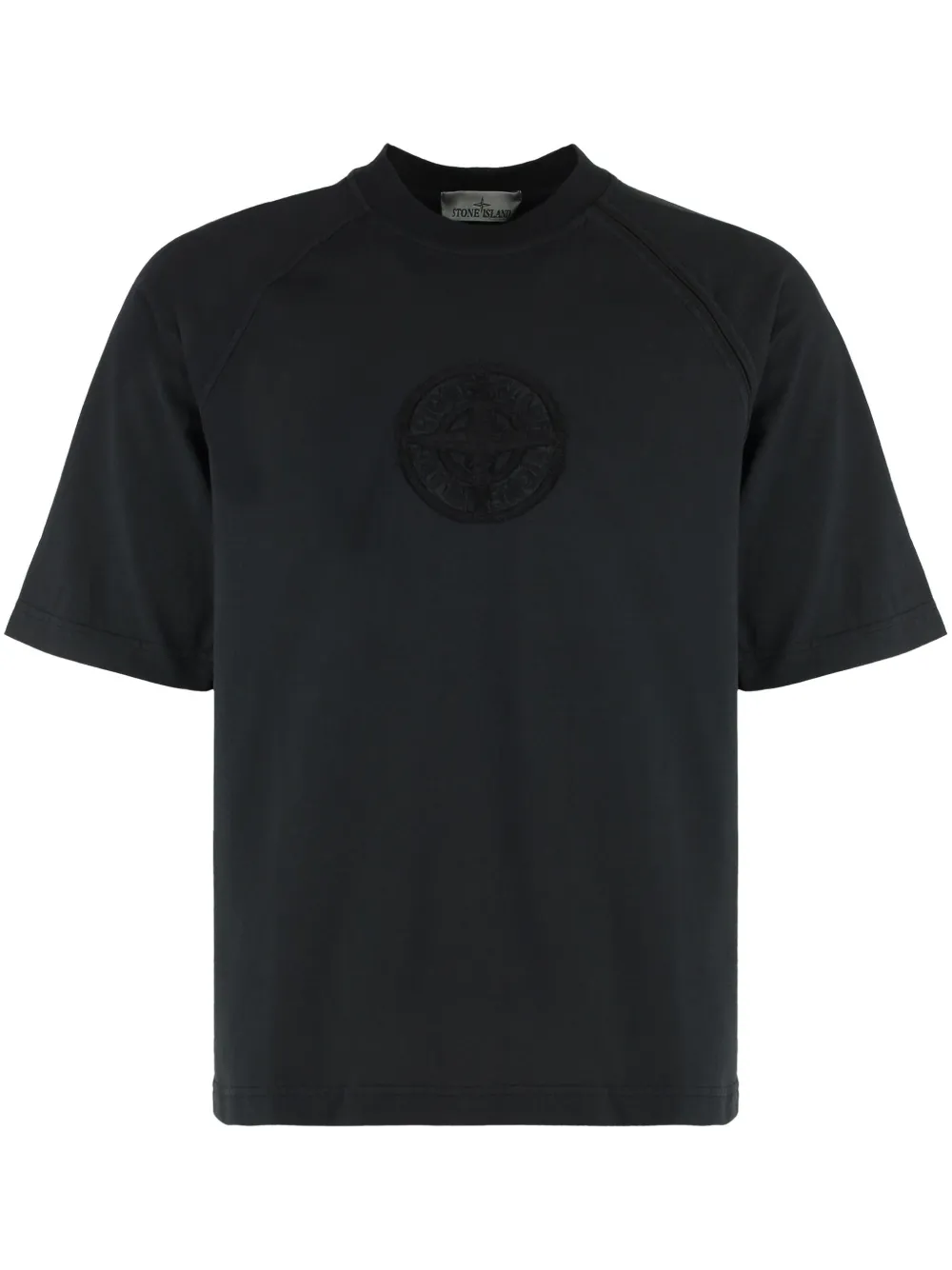 Stone Island T-shirt met print Zwart