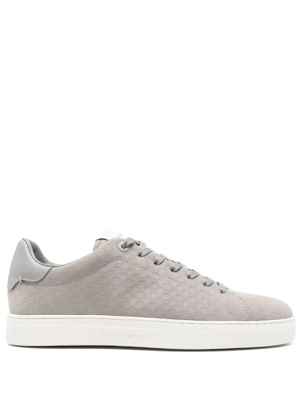 Emporio Armani monogram sneakers Grey