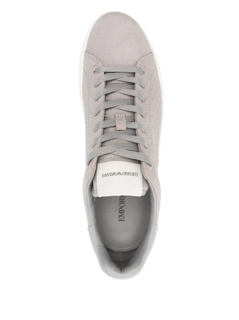 Emporio Armani monogram sneakers Grey