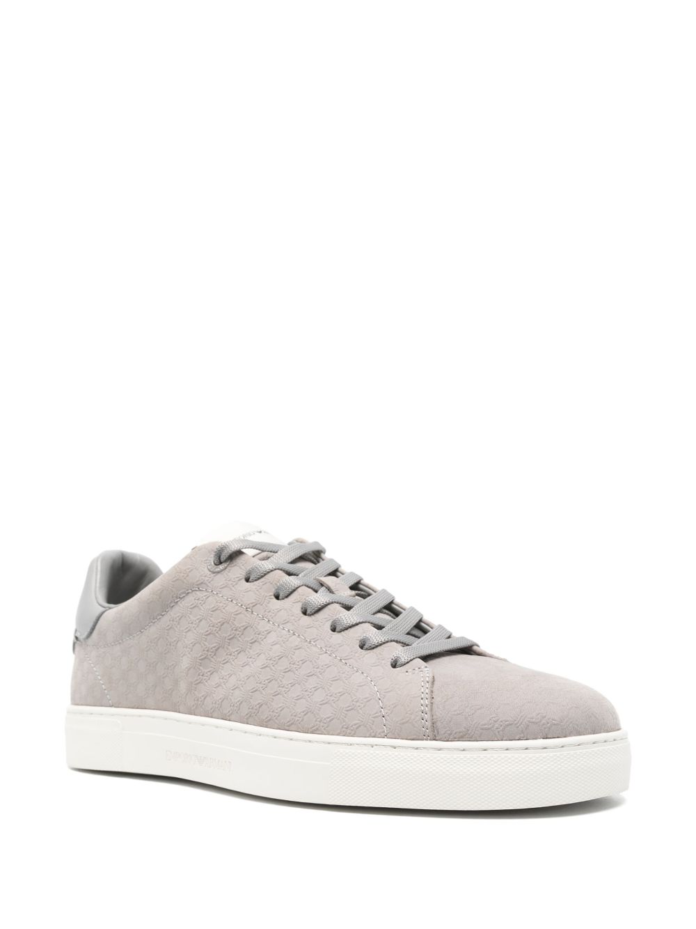 Emporio Armani Sneakers met monogram - Grijs