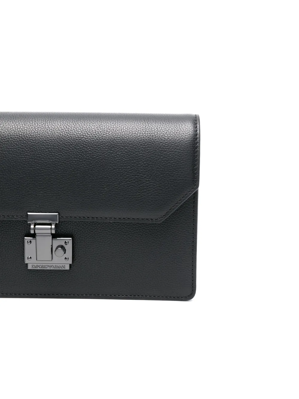 Emporio Armani Clutch met textuur Zwart