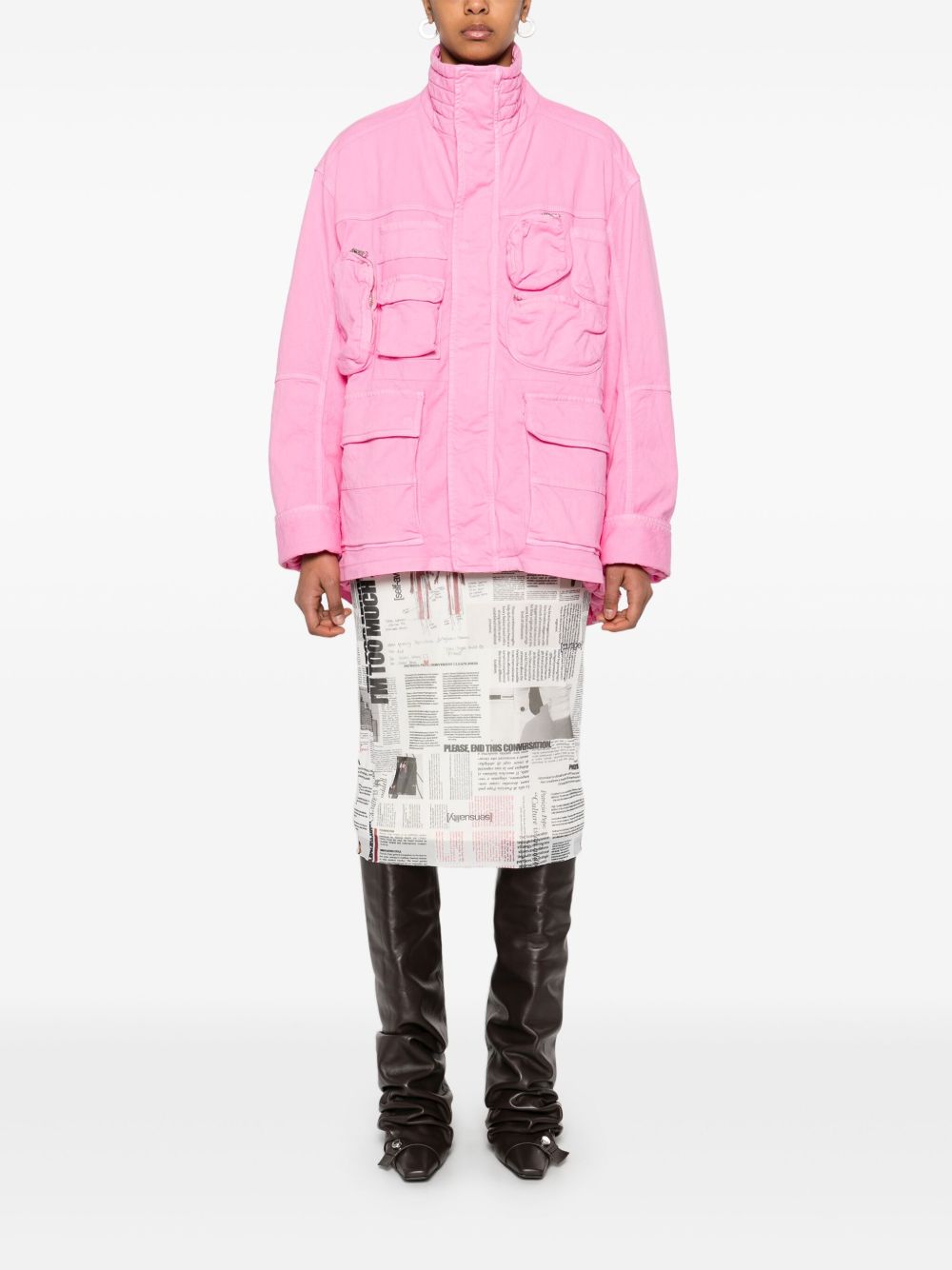 MM6 Maison Margiela Jack met meerdere zakken - Roze